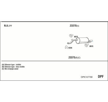 Výfukový systém WALKER OPK107799