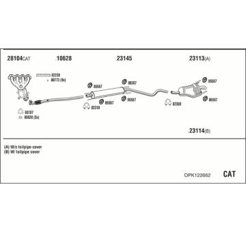 Výfukový systém WALKER OPK122662