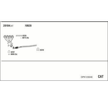 Výfukový systém WALKER OPK123046
