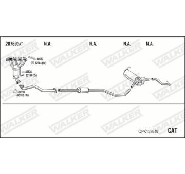 Výfukový systém WALKER OPK125949