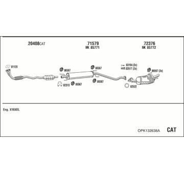 Výfukový systém WALKER OPK132638A