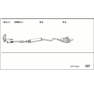 Výfukový systém WALKER OPT18294
