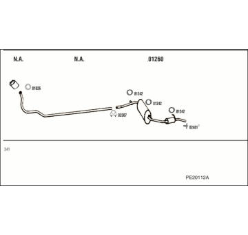 Výfukový systém WALKER PE20112A
