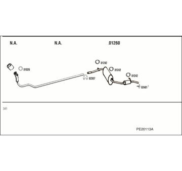 Výfukový systém WALKER PE20113A