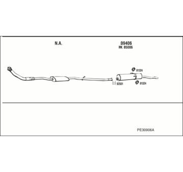 Výfukový systém WALKER PE30906A