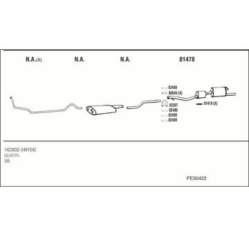 Výfukový systém WALKER PE50422