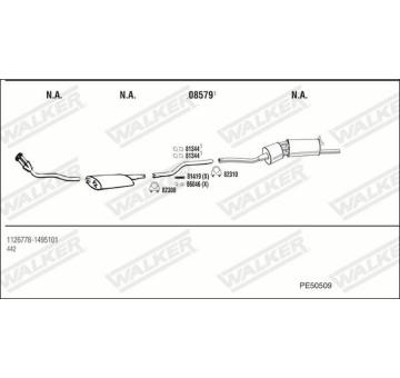 Výfukový systém WALKER PE50509