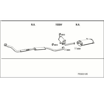 Výfukový systém WALKER PE60512B