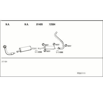 Výfukový systém WALKER PE61111