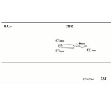 Výfukový systém WALKER PEH16668