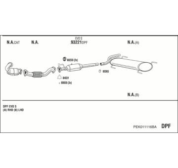 Výfukový systém WALKER PEK011116BA