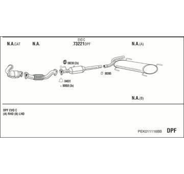 Výfukový systém WALKER PEK011116BB