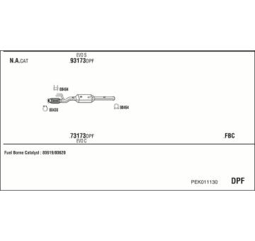 Výfukový systém WALKER PEK011130