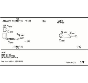 Výfukový systém WALKER PEK018477C