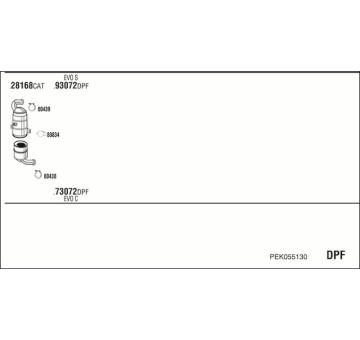 Výfukový systém WALKER PEK055130