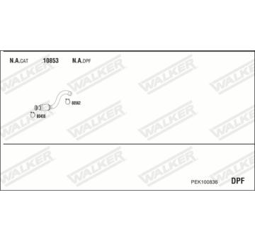 Výfukový systém WALKER PEK100836