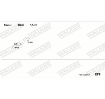 Výfukový systém WALKER PEK105882