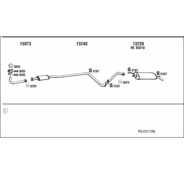 Výfukový systém WALKER RE20179B