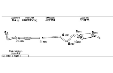 Výfukový systém WALKER RE21058