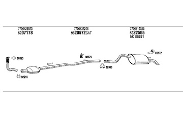 Výfukový systém WALKER RE57073