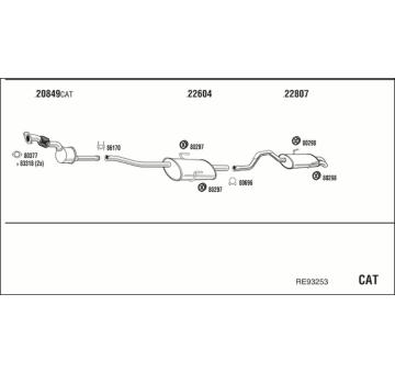 Výfukový systém WALKER RE93253