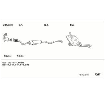 Výfukový systém WALKER REH27534