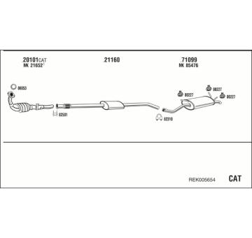 Výfukový systém WALKER REK005654