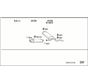 Výfukový systém WALKER REK015709