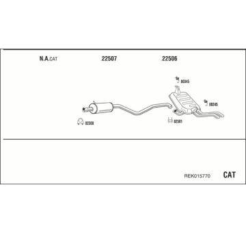 Výfukový systém WALKER REK015770