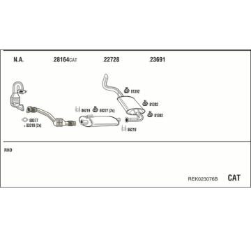 Výfukový systém WALKER REK023076B