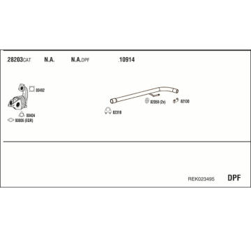 Výfukový systém WALKER REK023495