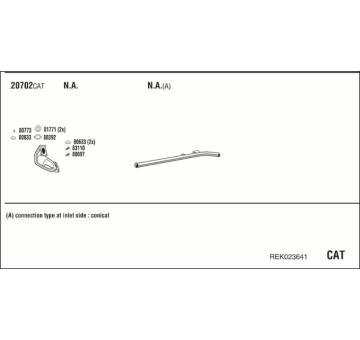 Výfukový systém WALKER REK023641
