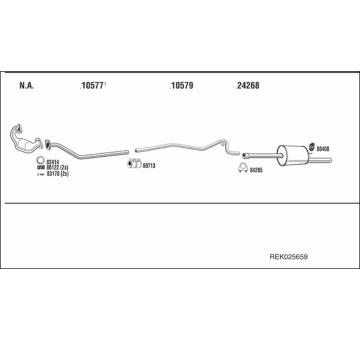 Výfukový systém WALKER REK025659