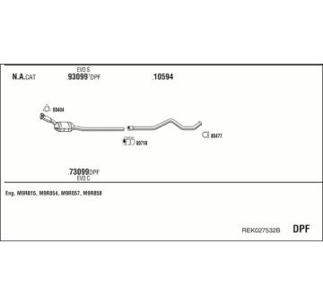 Výfukový systém WALKER REK027532B