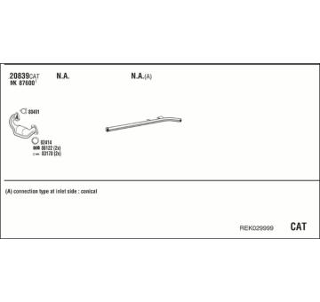 Výfukový systém WALKER REK029999