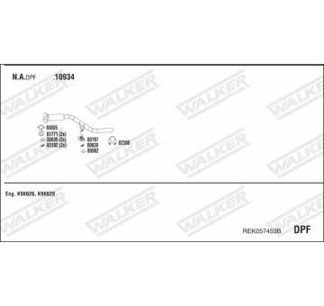 Výfukový systém WALKER REK057453B