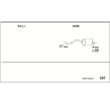 Výfukový systém WALKER REK125321