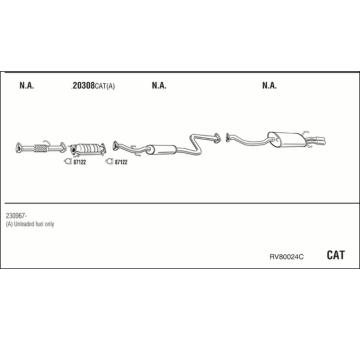 Výfukový systém WALKER RV80024C