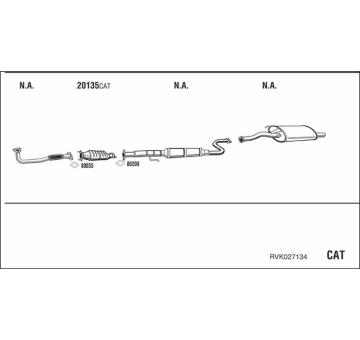 Výfukový systém WALKER RVK027134