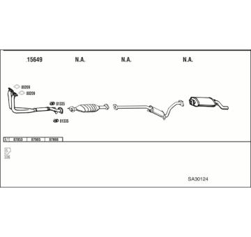Výfukový systém WALKER SA30124