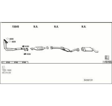 Výfukový systém WALKER SA30131