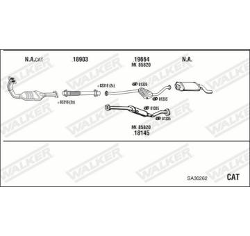 Výfukový systém WALKER SA30262