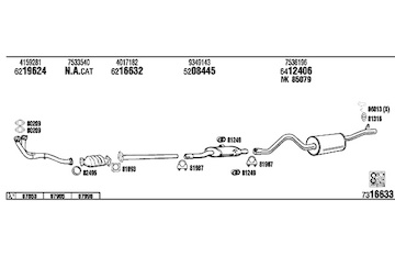 Výfukový systém WALKER SA35001
