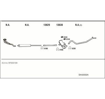 Výfukový systém WALKER SA42002A