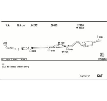 Výfukový systém WALKER SA60073B