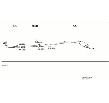 Výfukový systém WALKER SE30003B