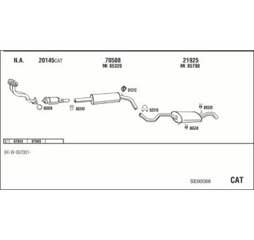 Výfukový systém WALKER SE60069