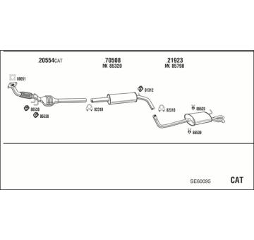 Výfukový systém WALKER SE60095