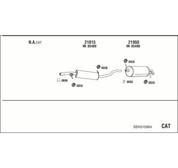 Výfukový systém WALKER SEK015964