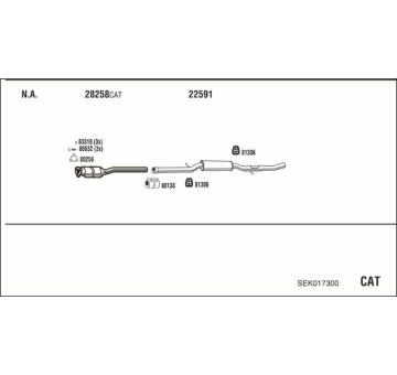 Výfukový systém WALKER SEK017300